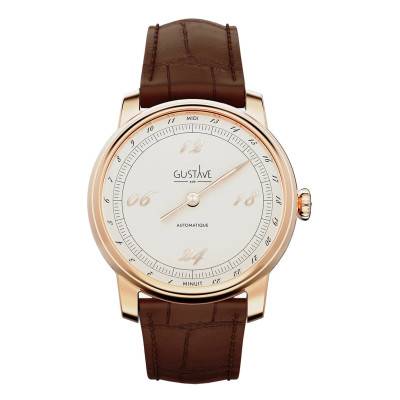 Montre 24H Paul Or Rose & Blanc 39mm - Gustave & Cie