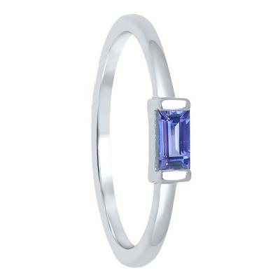 Bague Or Blanc & Tanzanite 0.25 ct - Aurora