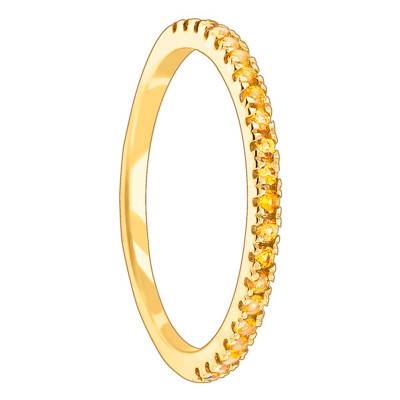 375/1000 Yellow Gold & Citrine Half Eternity Band - Aurora