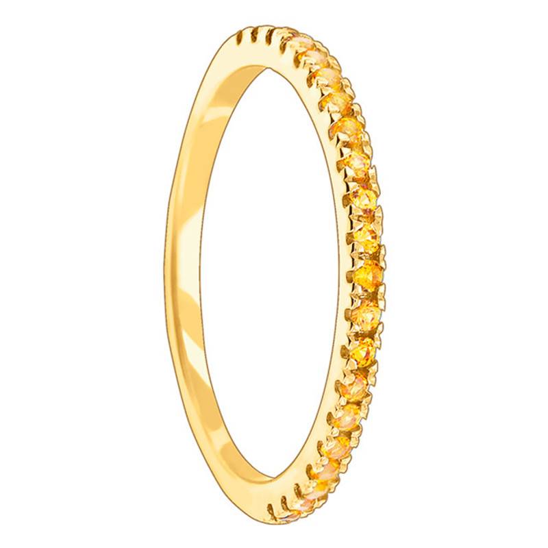 375/1000 Yellow Gold & Citrine Half Eternity Band - Aurora
