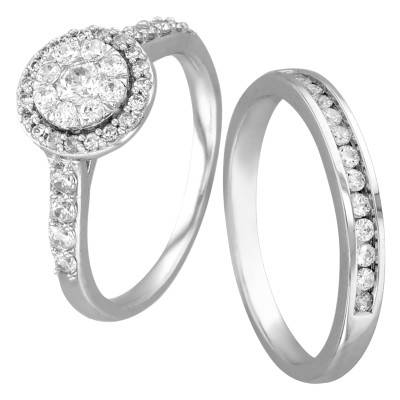 Duo Alliance & Solitaire Jack en Or Blanc 375 & Diamants GSI - Alliantine