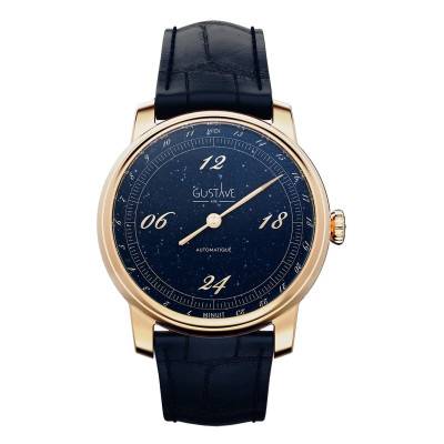 Montre Paul 24h Or rose et aventurine - Gustave & Cie