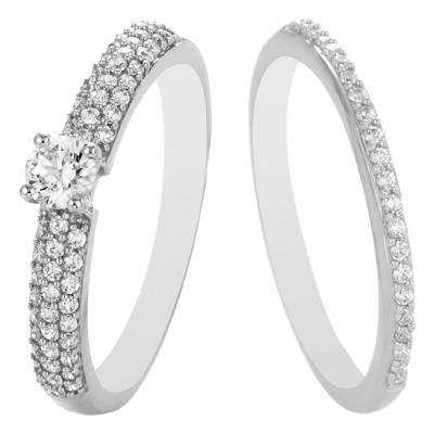 Duo Alliance & Solitaire Roxane & Diamants GSI - Alliantine