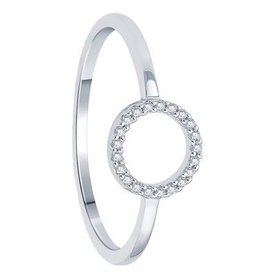 Bague, en Or Blanc 375 & Diamant - Aurora