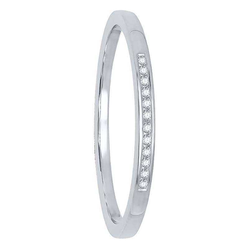 Bague en Or Blanc 375 & Diamants - Alliantine