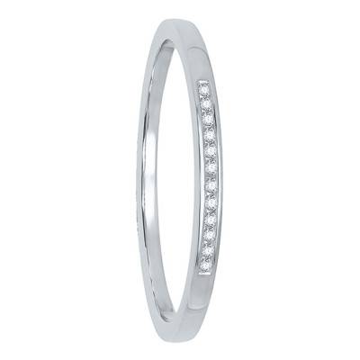 Bague en Or Blanc 375 & Diamant - Aurora