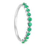White Gold Emerald Ring