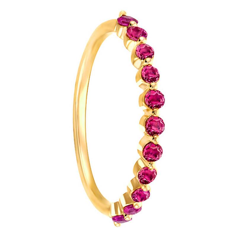 750/1000 Yellow Gold & 0.44 ct Ruby Ring - Aurora
