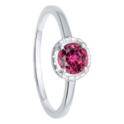 Tourmaline Solitaire in 375/1000 White Gold - Aurora