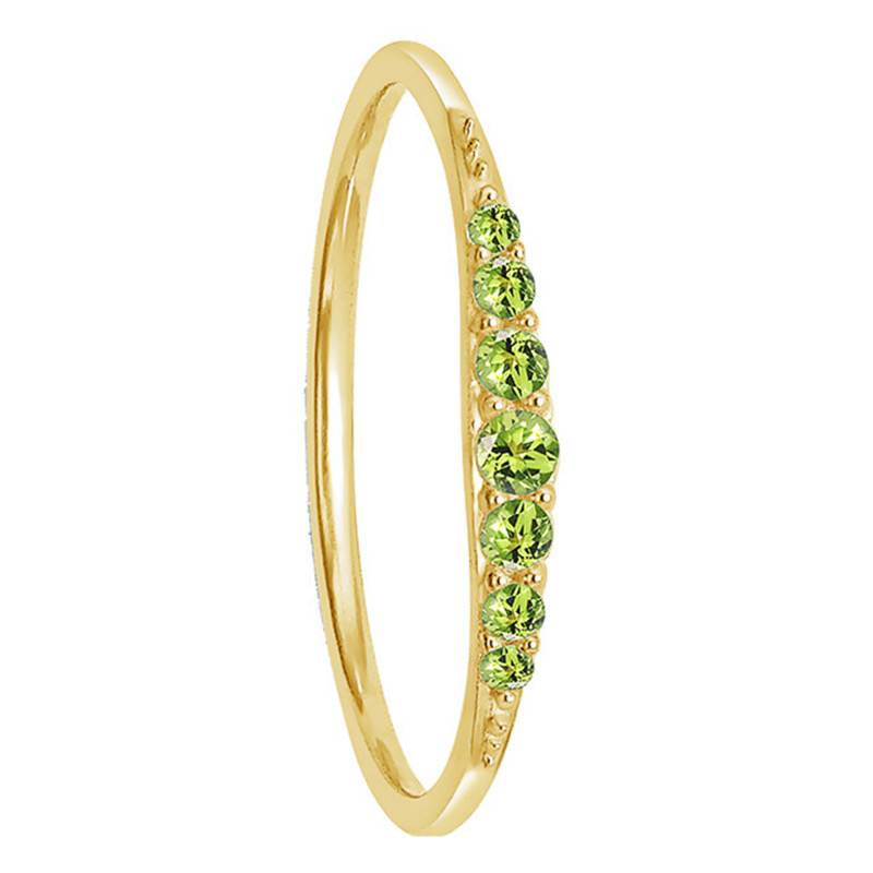 375/1000 Yellow Gold & Peridot Ring - Aurora