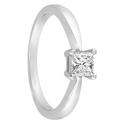 Bague Solitaire Emilien, Diamant GSI2 0,50 ct & Or Blanc 750 - Alliantine
