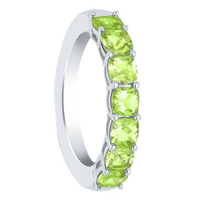 Bague Lihana Péridot & Or Blanc 750 - Aurora