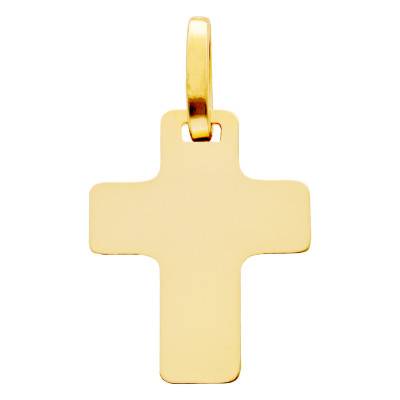 Croix Plate 14 x 24 mm Or Jaune - Emanessence