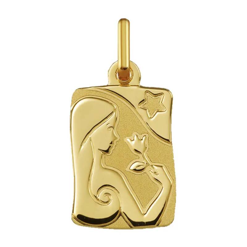 375 Yellow Gold Virgo Zodiac Sign Pendant - Argyor