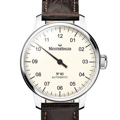 N°03 Ivory AM903 Watch - MeisterSinger