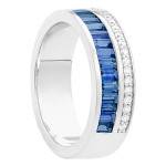 Bague Saphirs Or Blanc