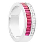 Bague Rubis Or Blanc