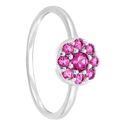 Bague Adelie Tourmaline & Or Blanc 375 - Aurora