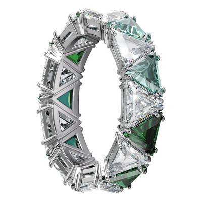 Bague Millenia vert argenté - 5610732 - Swarovski