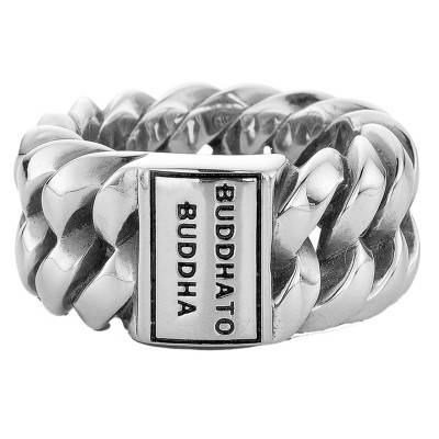 925/1000 Silver Chain Ring, Width 12.20 mm - Buddha to Buddha