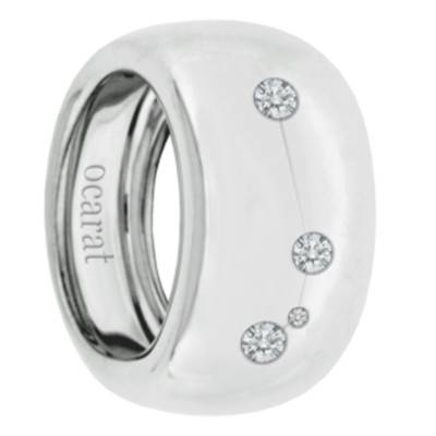 Bague Constellation du Bélier Diamants & Argent - Emanessence