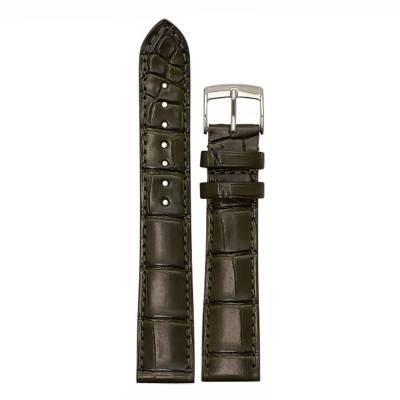 Bracelet de montre Beauville 4010 Alligator Kaki - Bouveret