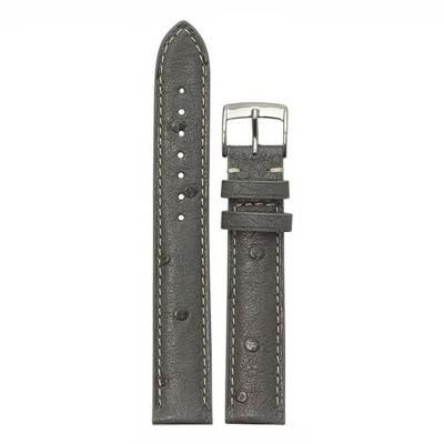 Bracelet de montre Opéra 4190 Autruche Gris - Bouveret