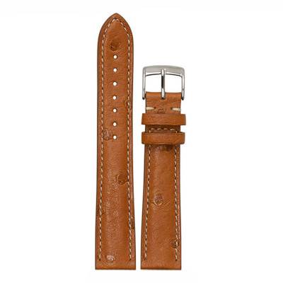 Bracelet de montre Opéra 4190 Autruche Cognac/Sellier - Bouveret