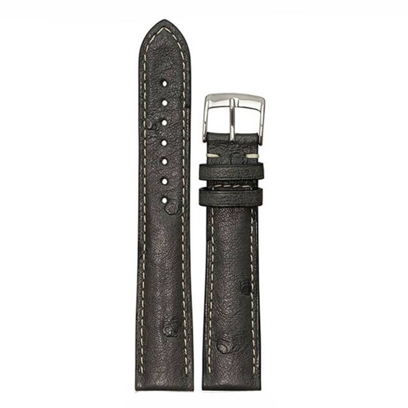 Bouveret Anthracite/Sellier Ostrich Watch Strap Opéra 4190 - Bouveret