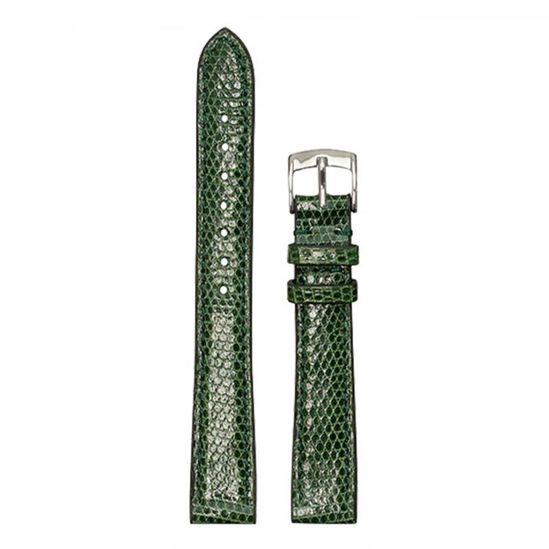 Bottle-Green Lizard-Effect Vendôme 4270 Watch Strap - Bouveret