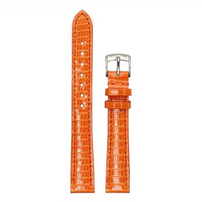 Orange Lizard-Effect Vendôme 4270 Watch Strap - Bouveret
