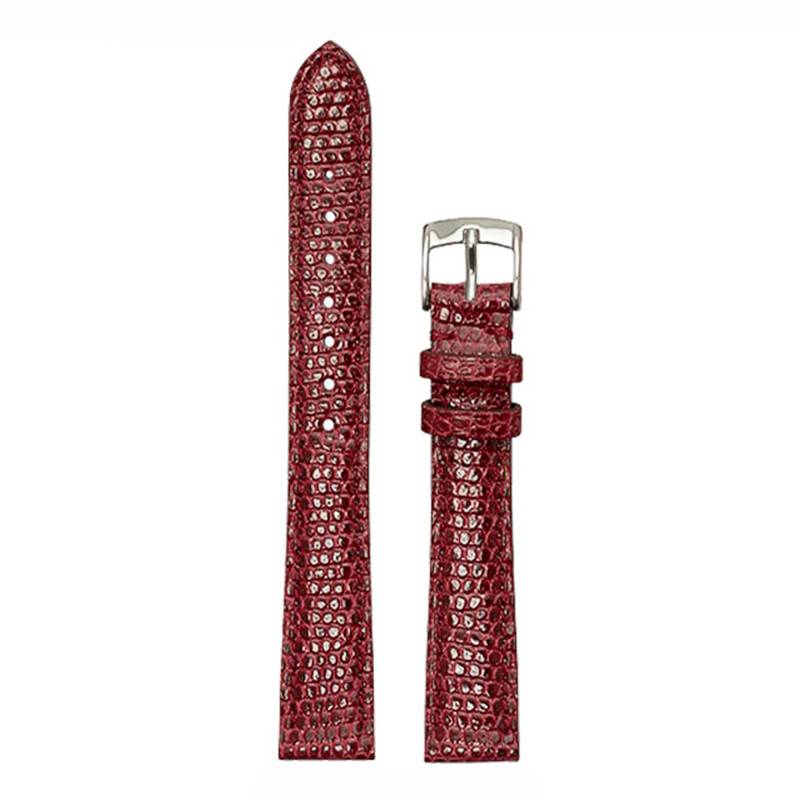 Ruby Lizard-Effect Vendôme 4270 Watch Strap - Bouveret