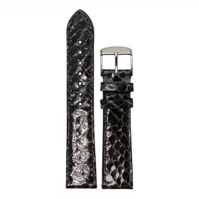 Anthracite Python-Effect Croisette 4330 Watch Strap - Bouveret