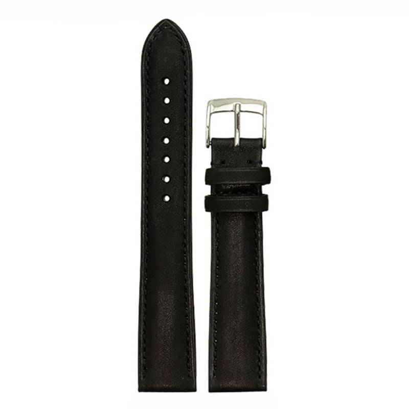 Black Calfskin Bastille 4441 Watch Strap - Bouveret