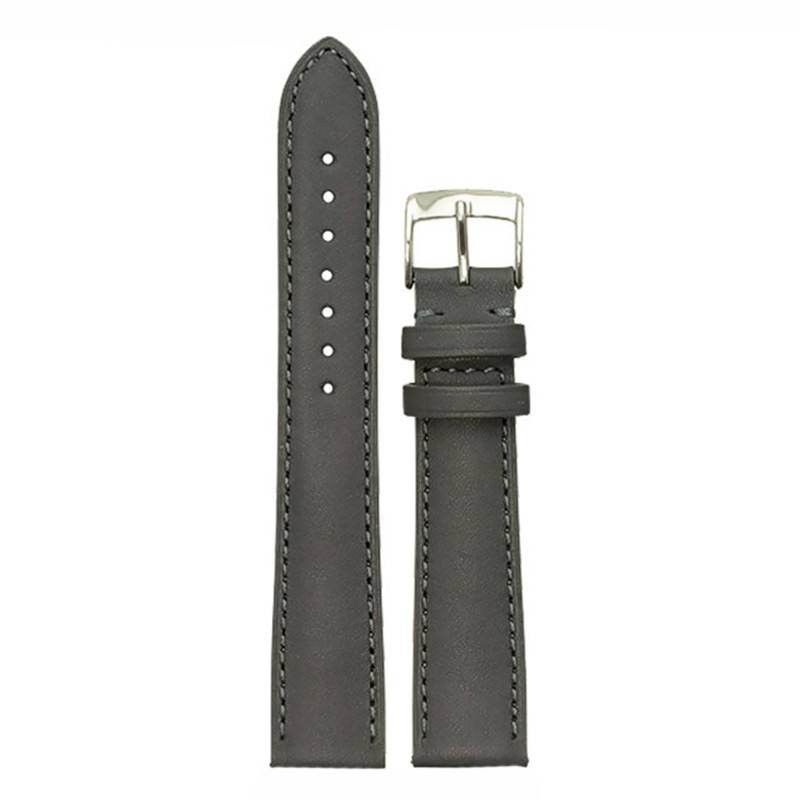 Bastille 4441 Anthracite Calfskin Watch Strap - Bouveret