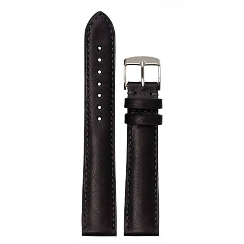 Orsay 4670 Black Vegetable-Tanned Cowhide Watch Strap - Bouveret