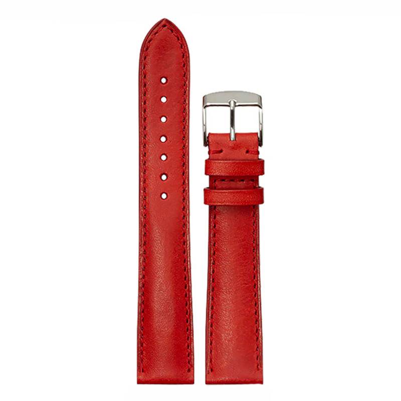 Red Vegetable-Tanned Cowhide Orsay 4670 Watch Strap - Bouveret