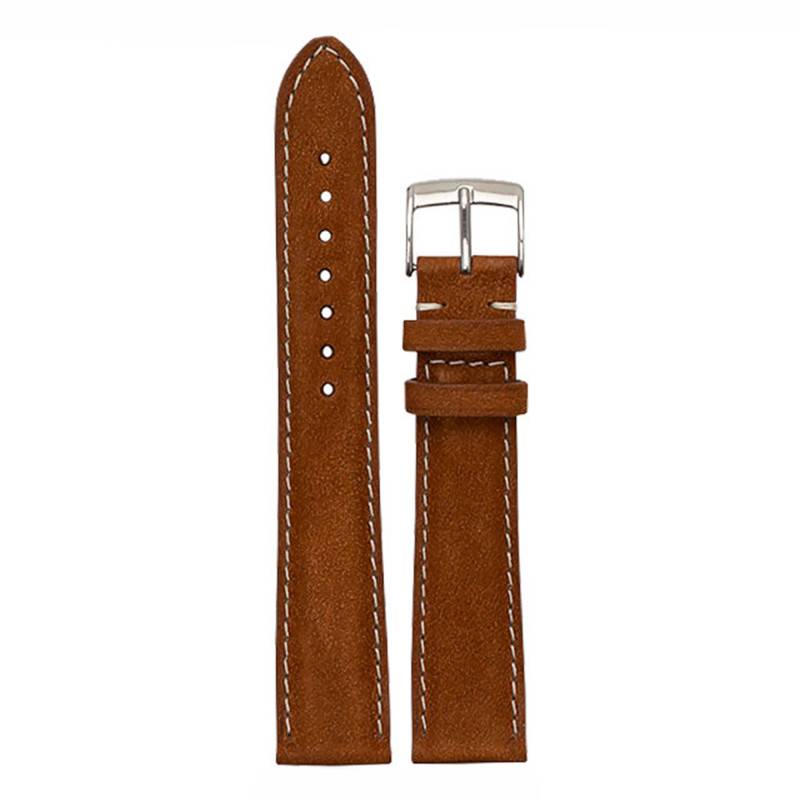 Capitole 4701 Cognac/Sellier Taurillon Nubuck Watch Strap - Bouveret