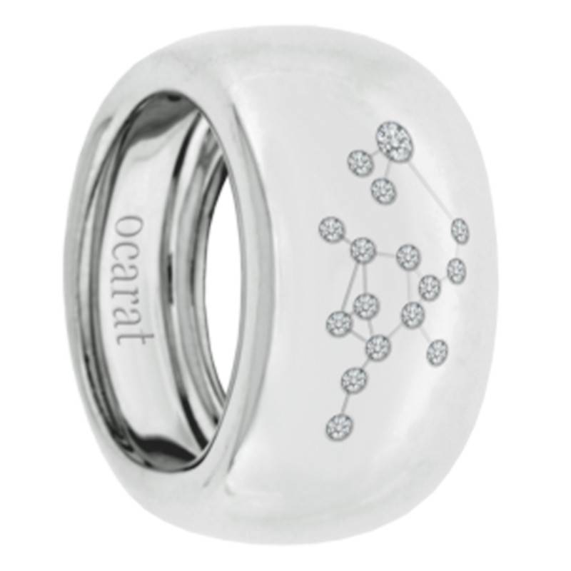 925 Silver & Diamond Sagittarius Constellation Ring - Ocarat
