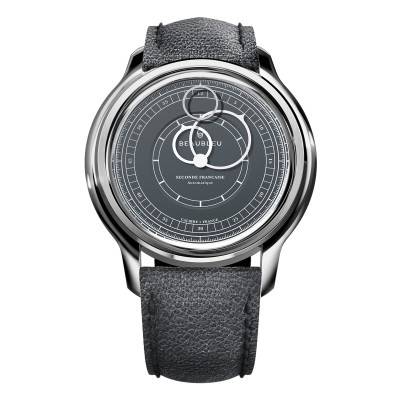 Montre Seconde Française 19.24 Gris Anthracite - Beaubleu