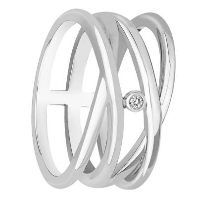 925 Silver & Diamond Harmonie Infinie Ring - La Garçonne Diamant