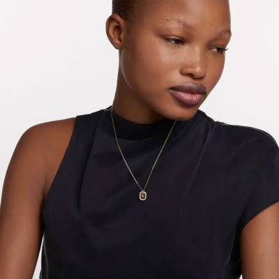 Collier Zodiaque Octogonal Capricorne en Argent Plaqué Or & Zircons Blancs, Longueur 40 à 50 cm - Pdpaola