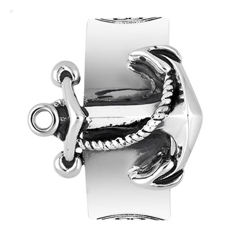 925 Silver Nautical Anchor Ring - Orus Bijoux