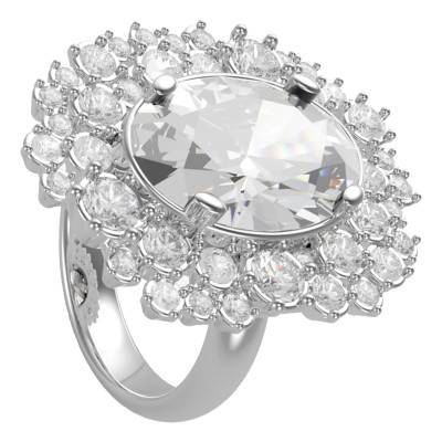 Bague Giardino Degli Aranci Pierre Transparente Argent JUBS01618RHCL - Guess