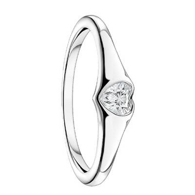 925/1000 Silver & Stone Heart Ring - TR2390-051-14 - Thomas Sabo
