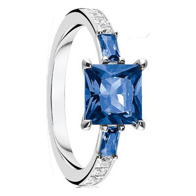 Blue and White Stone Ring - TR2380-166-1 - Thomas Sabo
