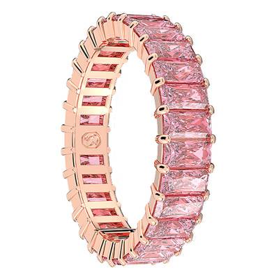 Swarovski Matrix Rose Gold Metal & Pink Crystal Ring - 5648286 - Swarovski