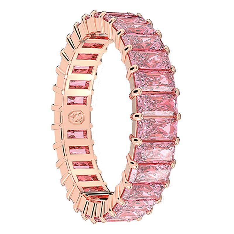 Swarovski Matrix Rose Gold Metal & Pink Crystal Ring - 5648286 - Swarovski