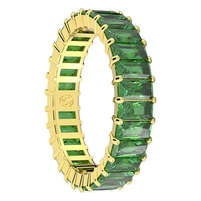 Bague Matrix Métal Doré & Cristaux Verts 5648913 - Swarovski