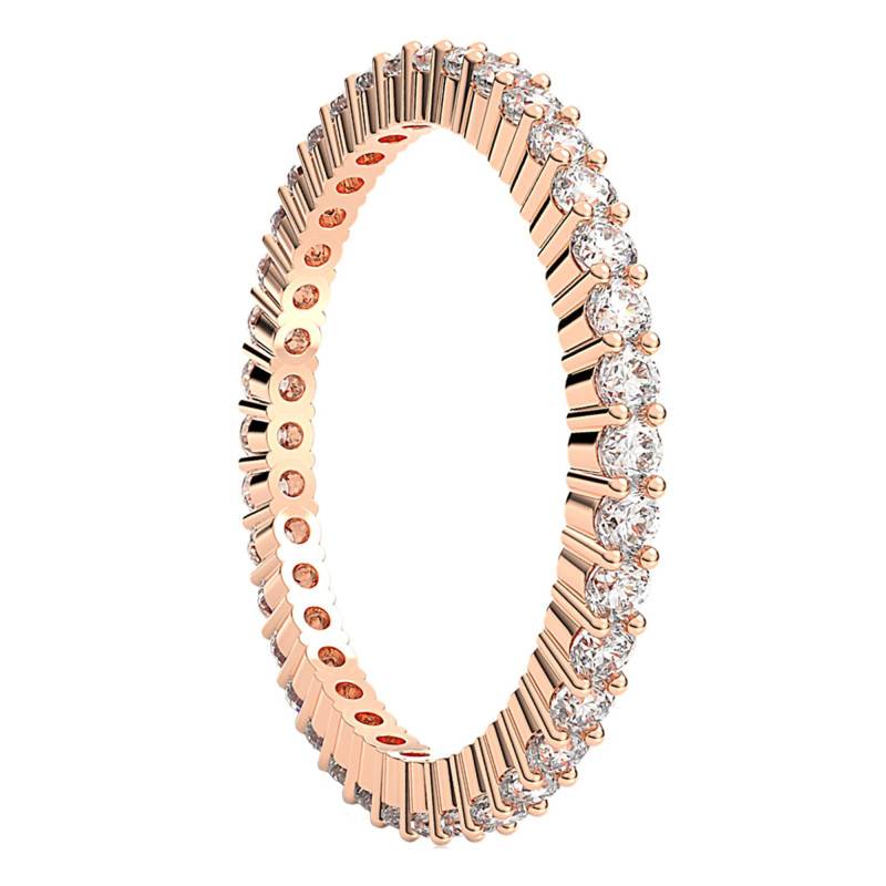 Rose Gold-Plated Metal Round Vittore Ring & Crystals - 5656303 - Swarovski
